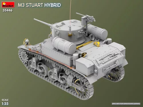 MiniArt M3 Stuart Hybrid – 1:35 harcjármű makett