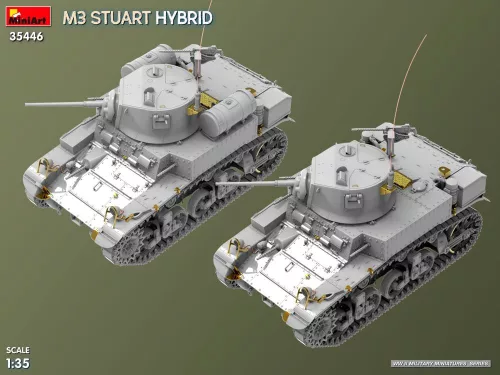 MiniArt M3 Stuart Hybrid – 1:35 harcjármű makett
