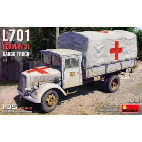   MiniArt L701 German 3t Cargo Truck – 1:35 teherautó makett