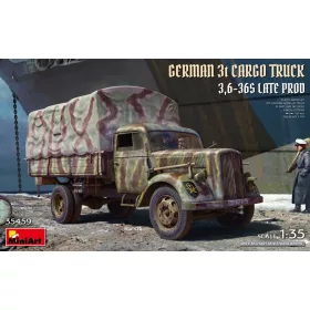   MiniArt German 3t Cargo Truck  3,6-36S Late Prod – 1:35 teherautó makett