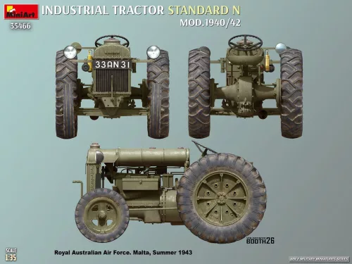 MiniArt Standard N Industrial Tractor. Mod.1940/42 – 1:35 munkagép makett