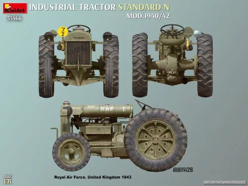 MiniArt Standard N Industrial Tractor. Mod.1940/42 – 1:35 munkagép makett