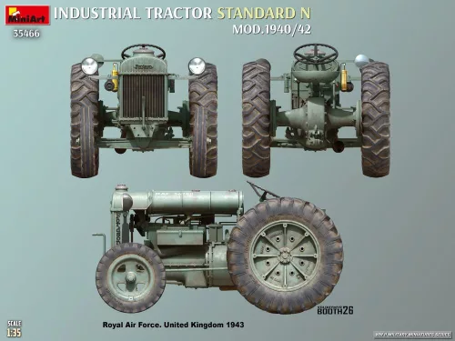 MiniArt Standard N Industrial Tractor. Mod.1940/42 – 1:35 munkagép makett