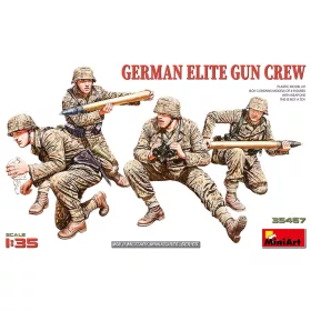 MiniArt German Elite Gun Crew – 1:35 figura makett