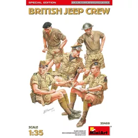   MiniArt British Jeep Crew. Special Edition – 1:35 figura makett