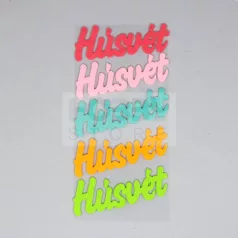   Filc felirat "Húsvét"  (5 db/cs), vegyes színben 35480