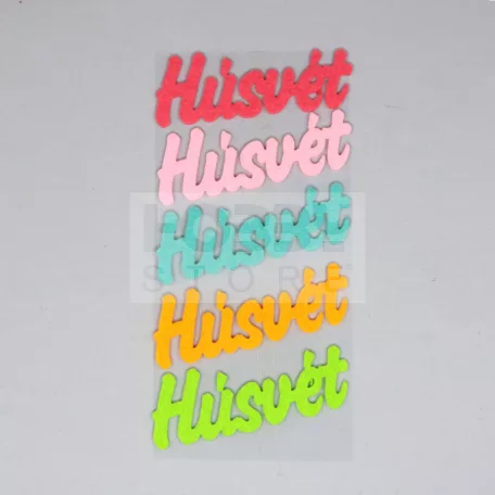 Filc felirat "Húsvét"  (5 db/cs), vegyes színben 35480