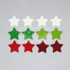 Filcfigura mini vegyes csillag  (12 db/cs) 35481