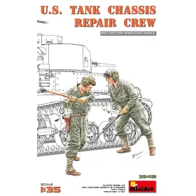 MiniArt U.S. Tank Chassis Repair Crew – 1:35 figura makett