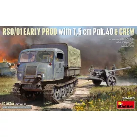   MiniArt RSO/01 Early Prod. with 7,5 cm Pak.40 & Crew – 1:35 harcjármű makett