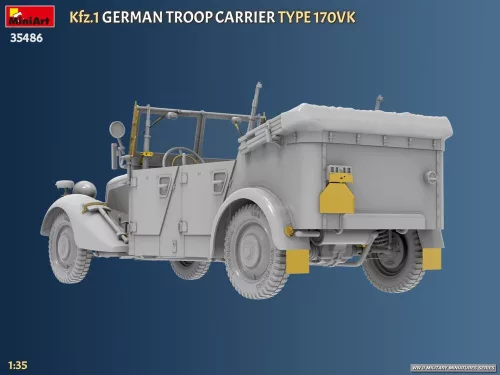MiniArt Kfz.1 German Troop Carrier Type 170VK – 1:35 autó makett