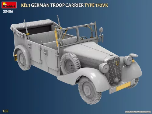 MiniArt Kfz.1 German Troop Carrier Type 170VK – 1:35 autó makett