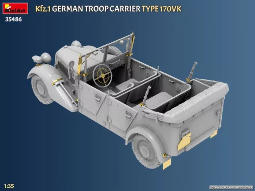 MiniArt Kfz.1 German Troop Carrier Type 170VK – 1:35 autó makett