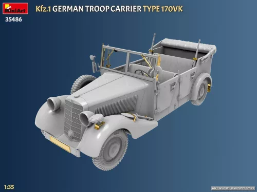 MiniArt Kfz.1 German Troop Carrier Type 170VK – 1:35 autó makett