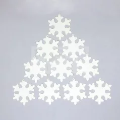 Filcfigura hópehely  (10 db/cs) 35493