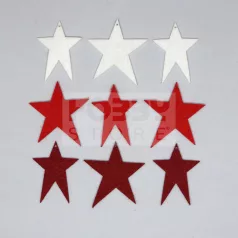   Filcfigura csillag "D", vegyes színben (9 db/cs) 35494