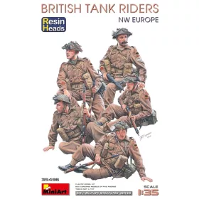   MiniArt British Tank Riders (NW Europe). Resin Heads – 1:35 figura makett