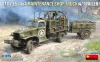 MiniArt G7117 1,5t 4x4 Maintenance Shop Truck w/Trailer – 1:35 teherautó makett
