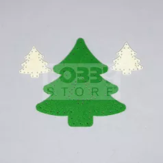   Filcfigura készlet, varrható (zöld fenyő és fenyő) 35509
