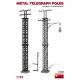 MiniArt Metal Telegraph Poles – 1:35 dioráma-kiegészítő