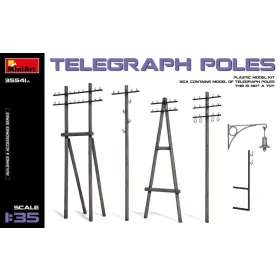 MiniArt Telegraph Poles – 1:35 dioráma-kiegészítő