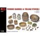 MiniArt Wooden Barrels & Village Utensils – 1:35 dioráma-kiegészítő