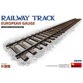   MiniArt Railway Track (European Gauge) – 1:35 dioráma-kiegészítő