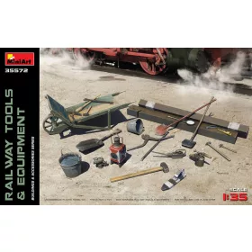   MiniArt Railway Tools & Equipment – 1:35 dioráma-kiegészítő