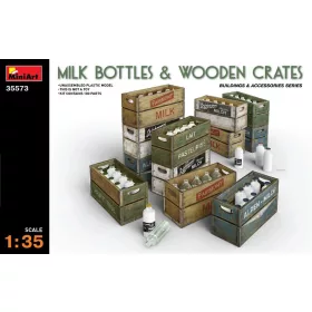  MiniArt Milk Bottles & Wooden Crates – 1:35 dioráma-kiegészítő