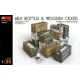 MiniArt Milk Bottles & Wooden Crates – 1:35 dioráma-kiegészítő
