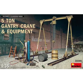   MiniArt 5 Ton Gantry Crane & Equipment – 1:35 dioráma-kiegészítő