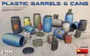 MiniArt Plastic Barrels & Cans – 1:35 dioráma-kiegészítő