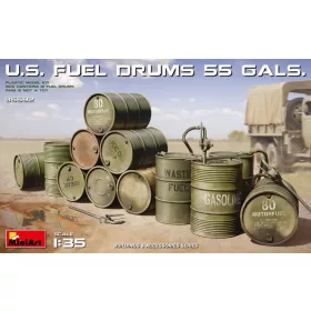   MiniArt U.S. Fuel Drums (55 Gals.) – 1:35 dioráma-kiegészítő