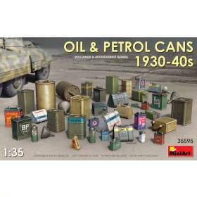   MiniArt Oil & Petrol Cans 1930-40s – 1:35 dioráma-kiegészítő