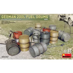   MiniArt German 200L Fuel Drum Set WW2 – 1:35 dioráma-kiegészítő