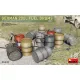 MiniArt German 200L Fuel Drum Set WW2 – 1:35 dioráma-kiegészítő