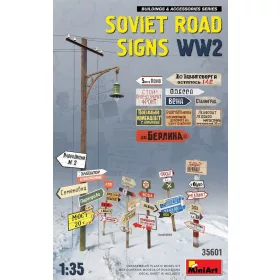   MiniArt Soviet Road Signs WW2 – 1:35 dioráma-kiegészítő