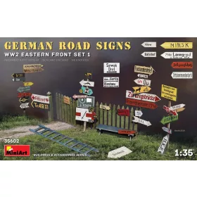   MiniArt German Road Signs WW2 (Eastern Front Set 1) – 1:35 dioráma-kiegészítő