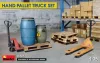 MiniArt Hand Pallet Truck Set – 1:35 dioráma-kiegészítő