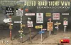 MiniArt Allied Road SignsWWII. European Theatre of Oper. – 1:35 dioráma-kiegészítő