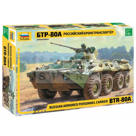 Zvezda BTR-80A Russian Personnel Carrier makett 1:35 (3560z)