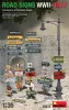 MiniArt Road Signs WWII Italy – 1:35 dioráma-kiegészítő
