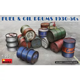   MiniArt Fuel & Oil Drums 1930-50s – 1:35 dioráma-kiegészítő