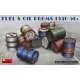 MiniArt Fuel & Oil Drums 1930-50s – 1:35 dioráma-kiegészítő
