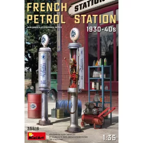   MiniArt French Petrol Station 1930-40S – 1:35 dioráma-kiegészítő