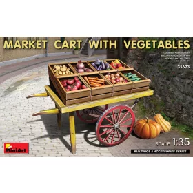   MiniArt Market Cart with Vegetables – 1:35 dioráma-kiegészítő