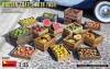 MiniArt Wooden Crates with Fruit – 1:35 dioráma-kiegészítő