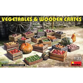   MiniArt Vegetables & Wooden Crates – 1:35 dioráma-kiegészítő