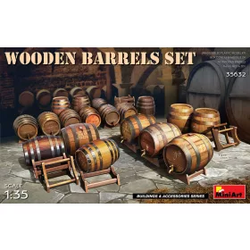 MiniArt Wooden Barrels – 1:35 dioráma-kiegészítő