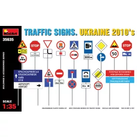   MiniArt Traffic Signs. Ukraine 2010'S – 1:35 dioráma-kiegészítő